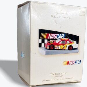 Hallmark Keepsake NASCAR The Race Is On Magic Sound Christmas‎ Ornament 2007